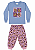 Pijama Infantil Feminino 100% Algodão – Estampa Mágica que Brilha no Escuro - Imagem 2
