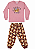 Pijama Infantil Feminino 100% Algodão – Estampa que Brilha no Escuro - Imagem 3