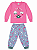 Pijama Infantil Feminino 100% Algodão – Estampa que Brilha no Escuro - Imagem 2