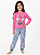 Pijama Infantil Feminino 100% Algodão – Estampa que Brilha no Escuro - Imagem 1