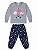 Pijama Infantil Feminino 100% Algodão – Estampa que Brilha no Escuro - Imagem 4