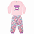 Pijama Infantil Feminino Brilha no Escuro100% Algodão – Unicórnios - Imagem 1