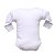 Body para Bebê Básico Manga Longa Liso 100% Algodão com Pingente Folhado a Ouro - Branco - Baby Baby - Imagem 2