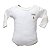 Body para Bebê Básico Manga Longa Liso 100% Algodão com Pingente Folhado a Ouro - Off White - Baby Baby - Imagem 1