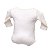 Body para Bebê Básico Manga Longa Liso 100% Algodão com Pingente Folhado a Ouro - Off White - Baby Baby - Imagem 2