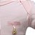 Body para Bebê Básico Manga Longa Liso 100% Algodão com Pingente Folhado a Ouro - Rosa - Baby Baby - Imagem 3