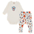 Conjunto Bebê Body Manga Longa e Calça com Pezinho Picnic - Mini & Co - Imagem 1