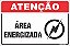 Placa de atenção área energizada - Imagem 1