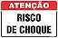 Placa de atenção risco de choque - Imagem 1