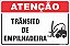 Placa de atenção trânsito de empilhadeira - Imagem 1