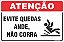 Placa de atenção evite quedas ande, não corra - Imagem 1