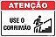 Placa de atenção use o corrimão - Imagem 1