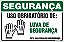Placa de segurança uso obrigatório de: luva de  segurança nesta área trabalhe com segurança. - Imagem 1