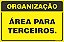 Placa de organização área para  terceiros - Imagem 1