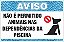 Placa de Aviso de Piscina não é permitido  animais nas  dependências da  piscina - Imagem 1