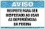 Placa de Aviso de Piscina respeite para ser  respeitado ao usar  as dependências  da piscina - Imagem 1