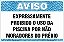 Placa de Aviso de Piscina expressamente  proibido o uso da  piscina por não  moradores do prédio - Imagem 1