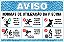 Placa de Aviso de Piscina normas de utilização da piscina proibido correr ao redor  da piscina - Imagem 1