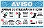 Placa de Aviso de Piscina normas de utilização da piscina proibido brincadeiras com bola na piscina - Imagem 1