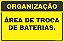Placa de organização área de troca de baterias. - Imagem 1