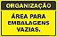 Placa de organização área para  embalagens vazias. - Imagem 1