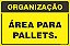 Placa de organização área para  pallets. - Imagem 1