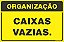 Placa de organização caixas vazias. - Imagem 1