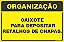 Placa de organização caixote  para depositar retalhos de chapas. - Imagem 1