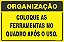 Placa de organização coloque as ferramentas no  quadro após o uso. - Imagem 1