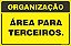 Placa de organização área para terceiros. - Imagem 1