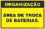 Placa de organização área de troca de baterias. - Imagem 1