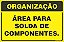 Placa de organização área para solda de  componentes. - Imagem 1