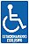 Placa de acessibilidade estacionamento exclusivo - Imagem 1