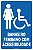 Placa de acessibilidade banheiro feminino com acessibilidade - Imagem 1