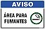 Placa de aviso área para fumantes - Imagem 1