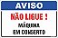 Placa de aviso não ligue ! máquina  em conserto - Imagem 1