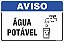 Placa de aviso água  potável - Imagem 1
