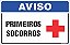 Placa de aviso primeiros socorros - Imagem 1