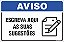 Placa de aviso escreva aqui as suas sugestões - Imagem 1