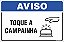 Placa de aviso toque a  campainha - Imagem 1