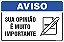 Placa de aviso sua opinião é muito importante - Imagem 1