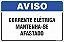 Placa de aviso corrente elétrica mantenha-se afastado - Imagem 1