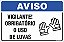 Placa de aviso vigilante! obrigatório o uso de luvas - Imagem 1
