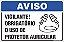 Placa de aviso vigilante! obrigatório o uso de  protetor auricular - Imagem 1