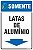 Placa de coleta seletiva de somente latas  de  alumínio - Imagem 1