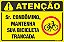 Placa de condomínio  sr. condômino,  mantenha  sua bicicleta  trancada - Imagem 1