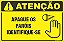 Placa de condomínio apague os  faróis identifique-se - Imagem 1