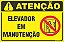 Placa de condomínio elevador em manutenção - Imagem 1