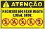 Placa de condomínio proibido brincar neste local com: skates, bicicleta, patinete, patins ... - Imagem 1