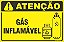 Placa de condomínio gás inflamável - Imagem 1